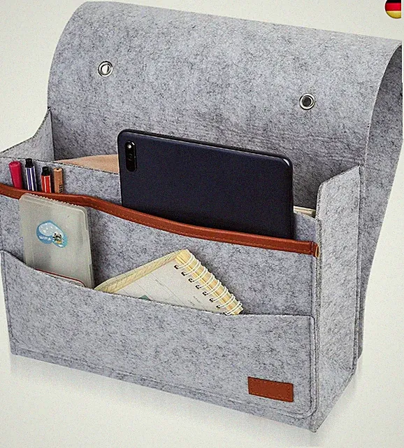 Filz Bett Organizer zum Einhängen, Betttasche zum Einhängen, Hängender Bett Or