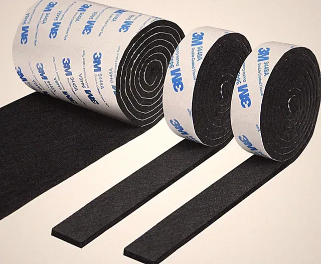 Filz selbstklebend 3 Rollen Filzgleiter 120x10cm Möbelgleiter Boden Stuhl Schutz