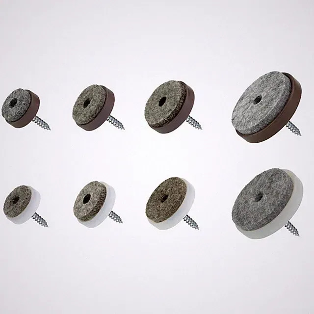 Filzgleiter mit Schraube Ø 20/24/28/40 mm Stuhl / Möbelgleiter zum schrauben