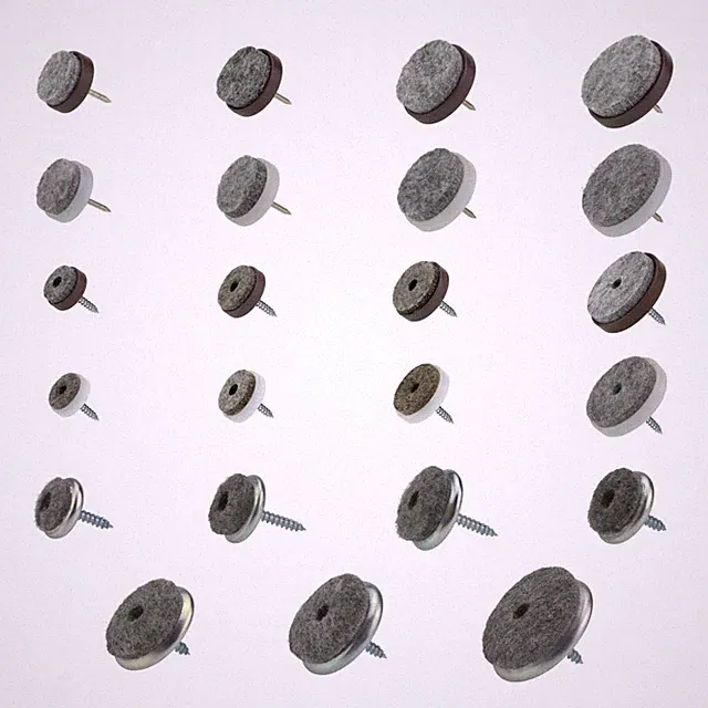 Filzgleiter Ø 17/18/20/22/24/28/30/35/40 mm zum schrauben / nageln Möbelgleiter