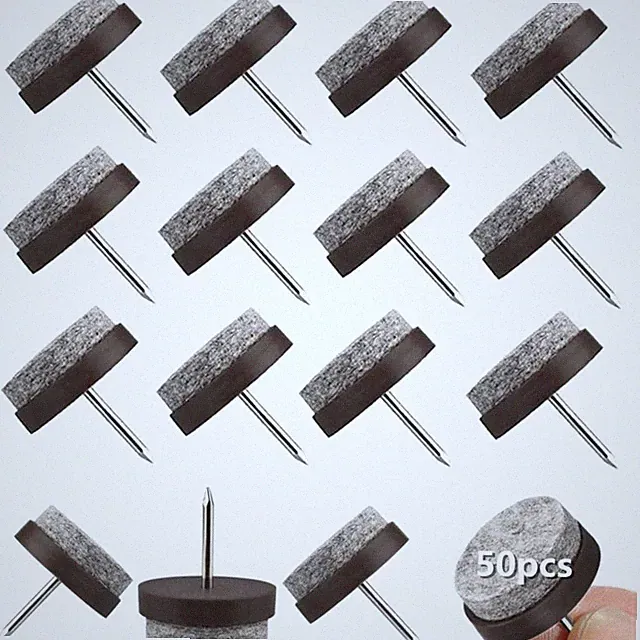 Filzgleiter Rund 22 mm Set 50 Stück rutschfest Möbel Schutz Laminat Parkett