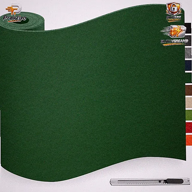 Filzgleiter Selbstklebend Dunkelgrün 40x200cm 3mm Dicke Anti-Rutsch Möbelpflege