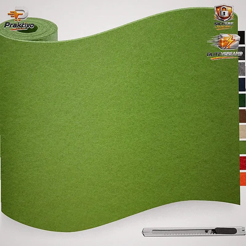 Filzgleiter Selbstklebend Grün 40x200cm 3mm Dicke Anti-Rutsch Möbelgleiter