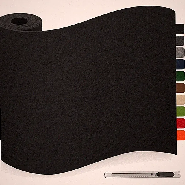 Filzgleiter Selbstklebend Schwarz Möbelgleiter Anti-Rutsch Stuhlgleiter 40x200cm