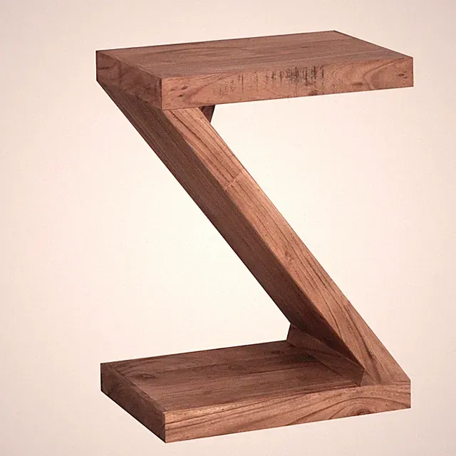 FineBuy Beistelltisch Massiv Holztisch Akazie Couchtisch Holz Tisch Wohnzimmer