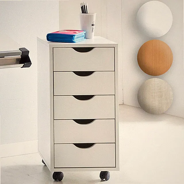 FineBuy Rollcontainer Kinder Standcontainer 5 Schubladen Container Schreibtisch