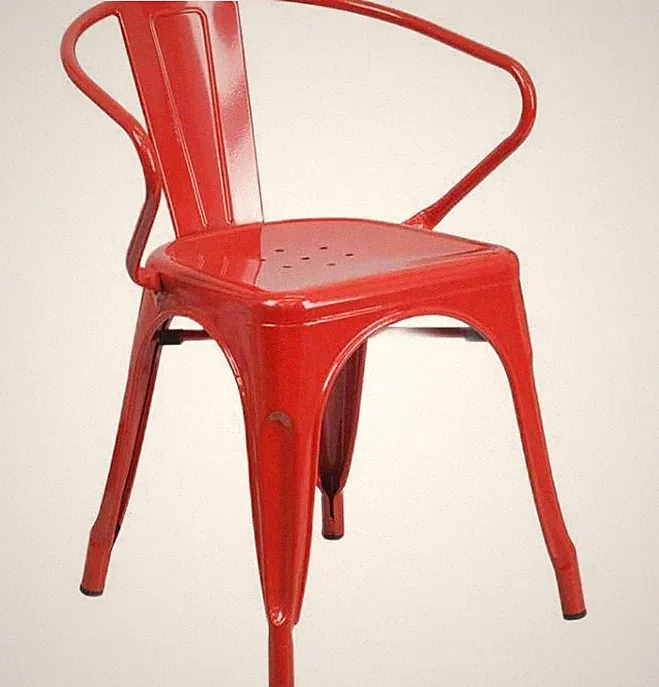 Flash Furniture Metall Stuhl Armlehnen Rot Garten Terrasse Möbel Outdoor