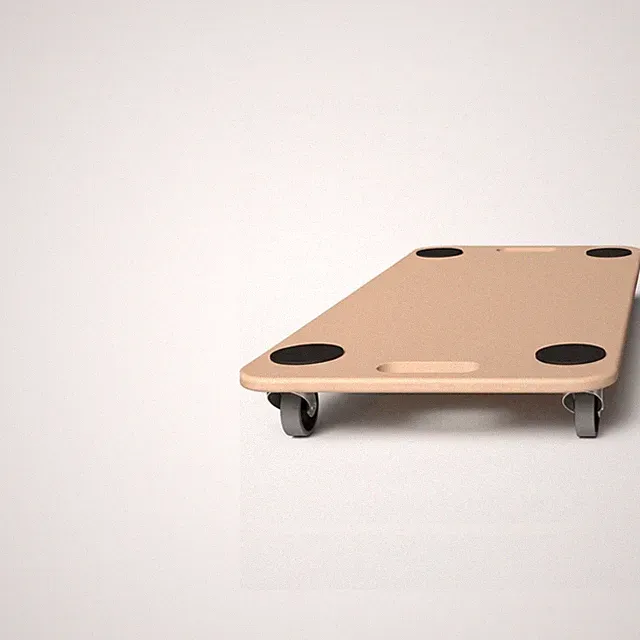 FLINKO Transportroller 1 Stück Möbelroller für 250 kg Rollbrett MDF
