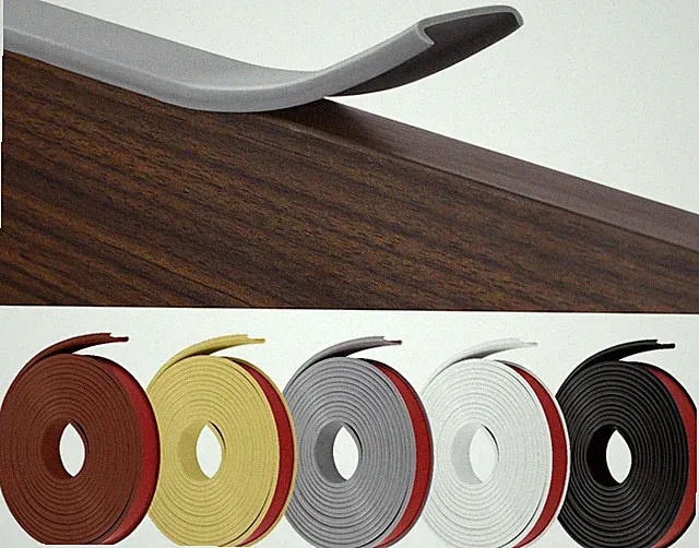Flintronic Weichsockelleiste U-Form Selbstklebend TPE Kantenband Küche Bad Möbel
