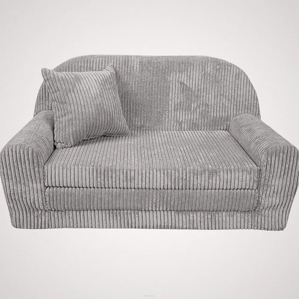 FORTISLINE Ausklappbares Mini-sofa Rosalia aus Cord mit Verlängerung Mehrfarbig