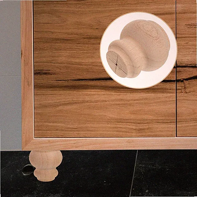 Französischer Dekorativer Säulensockel Aus Holz Tischbein Schreibtischbeine