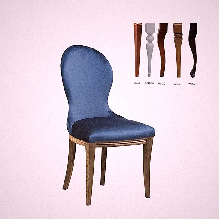 Französischer Designer Gepolster Stuhl Stühle Polster Sofa Klassische Neu CM-U3