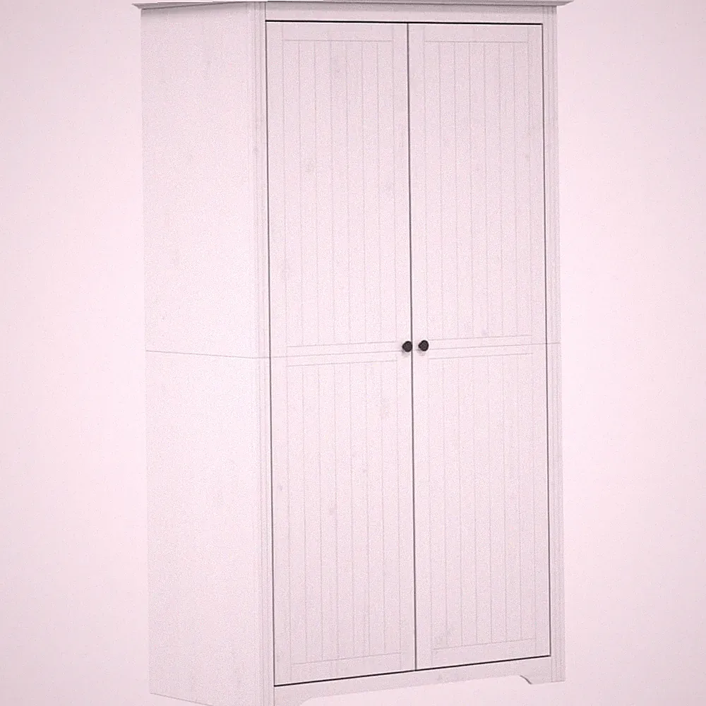 Französischer Kleiderschrank | Schlafzimmerschrank | Kiefernholz | 99x53,5x173cm
