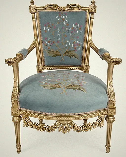 Französischer Sessel Barock – Luxus Armlehnsessel Antik