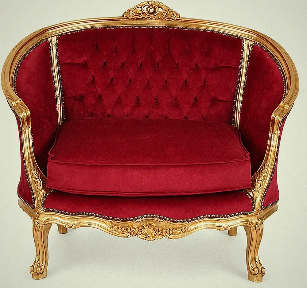 Französisches Boudoir Sofa – Rokoko Sitzmöbel Antik Stil
