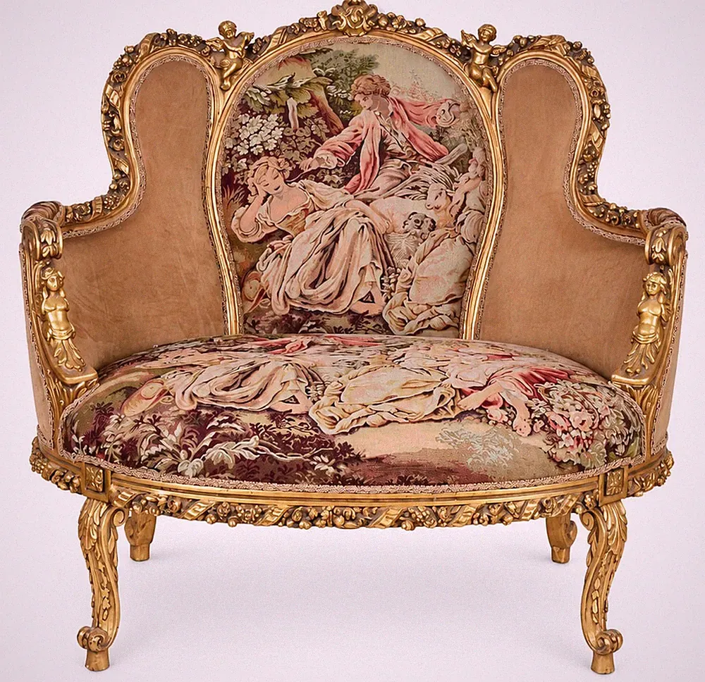 Französisches Rokoko Sofa – Luxus Sofa Marie Antoinette