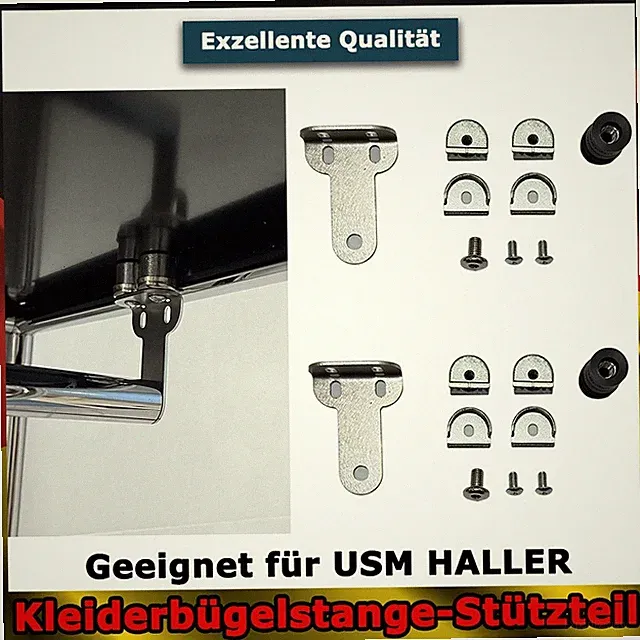 Für USM Haller Sideboard Möbel Kleiderstange Stützteil Metallrohr-Halterung