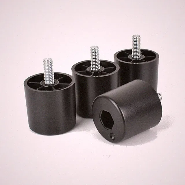 ✅ Füße aus Kunststoff Beine Möbelbeine Schrank Beine Gewindestift M6 Höhe 30mm
