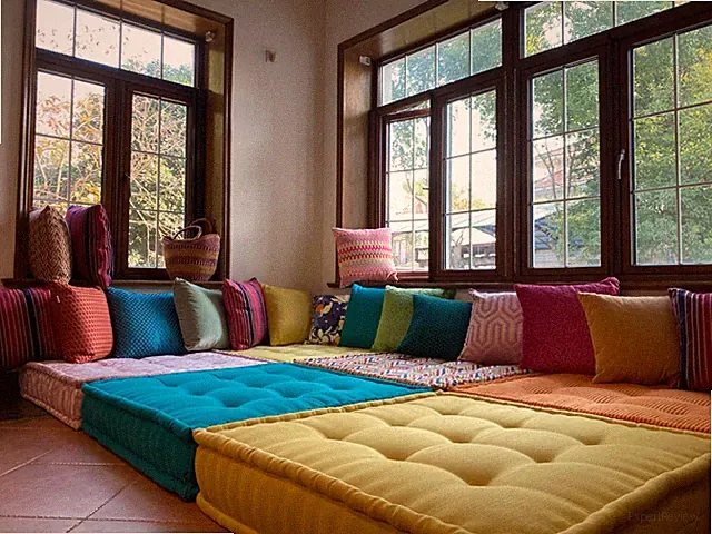 Fully Handmade Tufted French Modular Daybed Sofa Couch Floor Mat Mattress