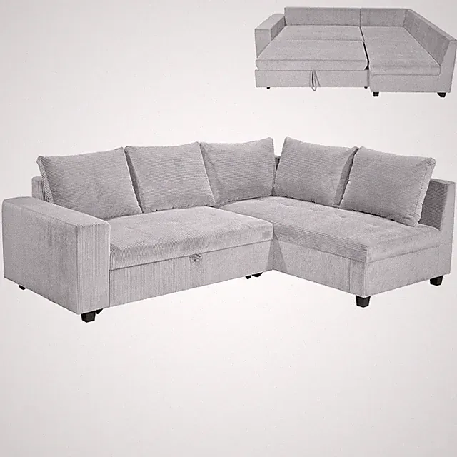 Funktionsecke - dove - Liegefunktion - Recamiere rechts Sofa Wohnlandschaft