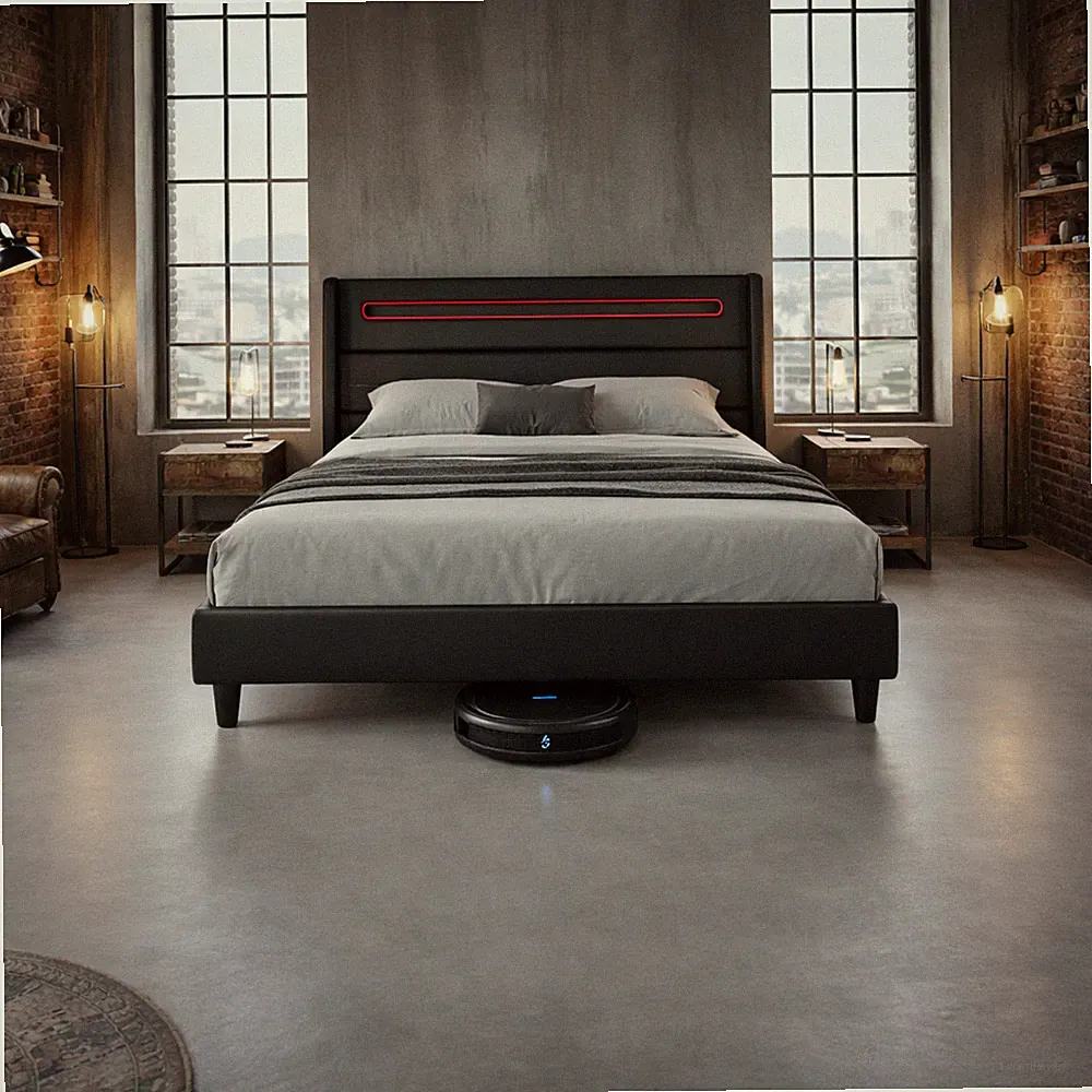 FURNIFY® Polsterbett ALVA 140/160x200cm mit Matratze Doppelbett Jugendbett Bett
