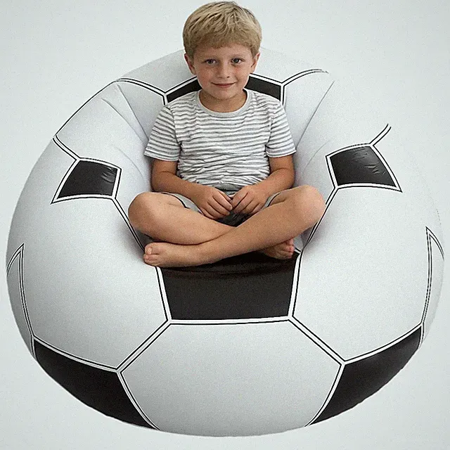 Fußball Luftsessel Sofa Fussball Aufblasbarer PVC Sitzsack Gaming Sessel Chill