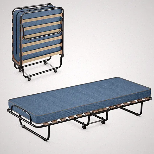 Gästebett 80x190cm Klappbett Einzelbett mit Matratze&Stahlrahmen für Büro