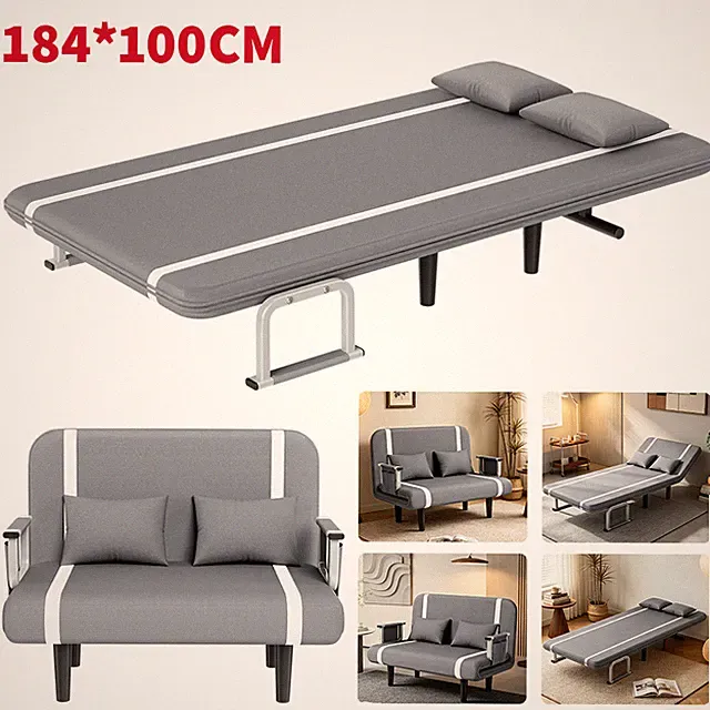 Gästebett Einzelbett Klappbett Metallbett Faltbett klappbar rollbar 100x184 cm