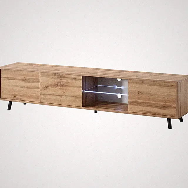 Galhad â€“ TVLowboard Wotan Eiche Matt Mit WeiÃŸer LEDBeleuchtung 175 Breit