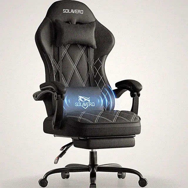 Gaming Stuhl Chair Gamer Sessel - Ergonomischer Gamer Stuhl mit Lendenmassage
