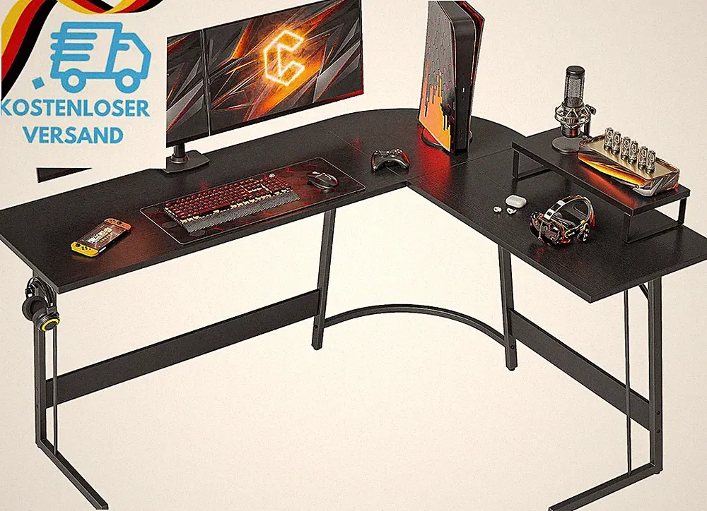 Gaming Tisch Eckschreibtisch 150 X 120 Cm, Schreibtisch L Form Für Büro