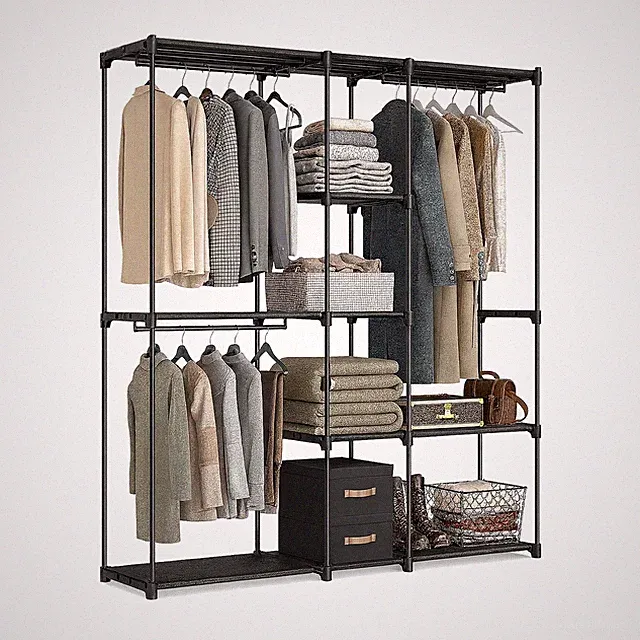 Garderobe Kleiderschrank Kleiderständer Standgarderobe Schranksystem offen hoch