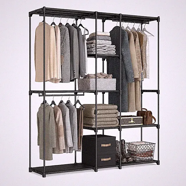 Garderobe Kleiderschrank Kleiderständer Standgarderobe Schranksystem offen hoch