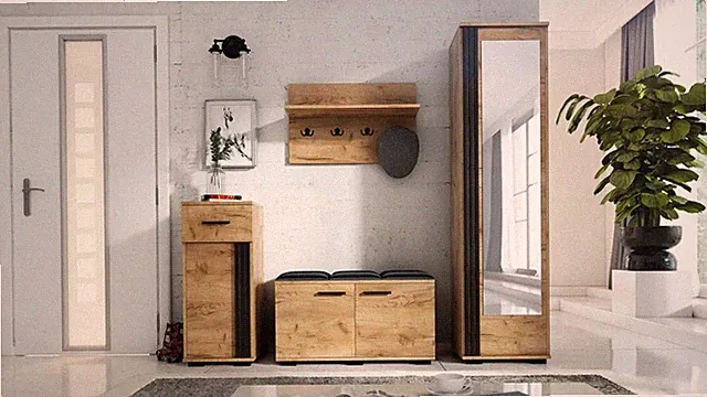 Garderobenset PIK Wandgarderobe Flurmöbel, Kleiderschrank, fertig aufgebaut TOP!