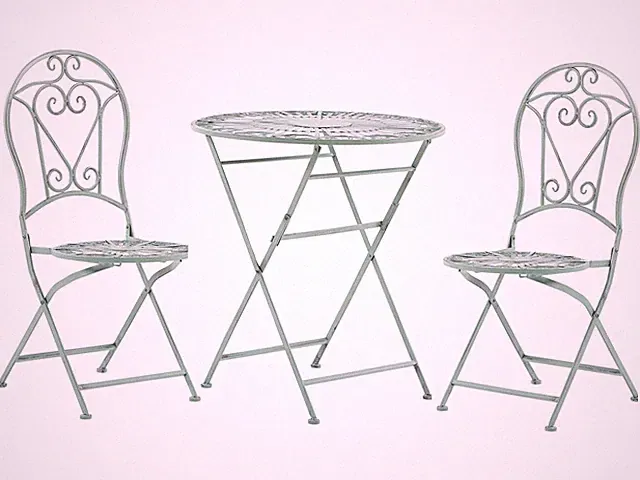 Garten Bistro Set Balkon Terasse 2er grün zusammenklappbar Trento