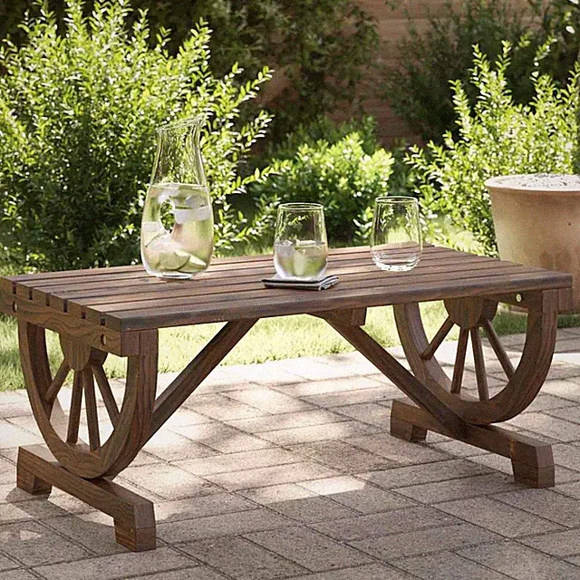 Garten Couchtisch Beistelltisch Gartentisch Holztisch Massivholz Tanne vidaXL
