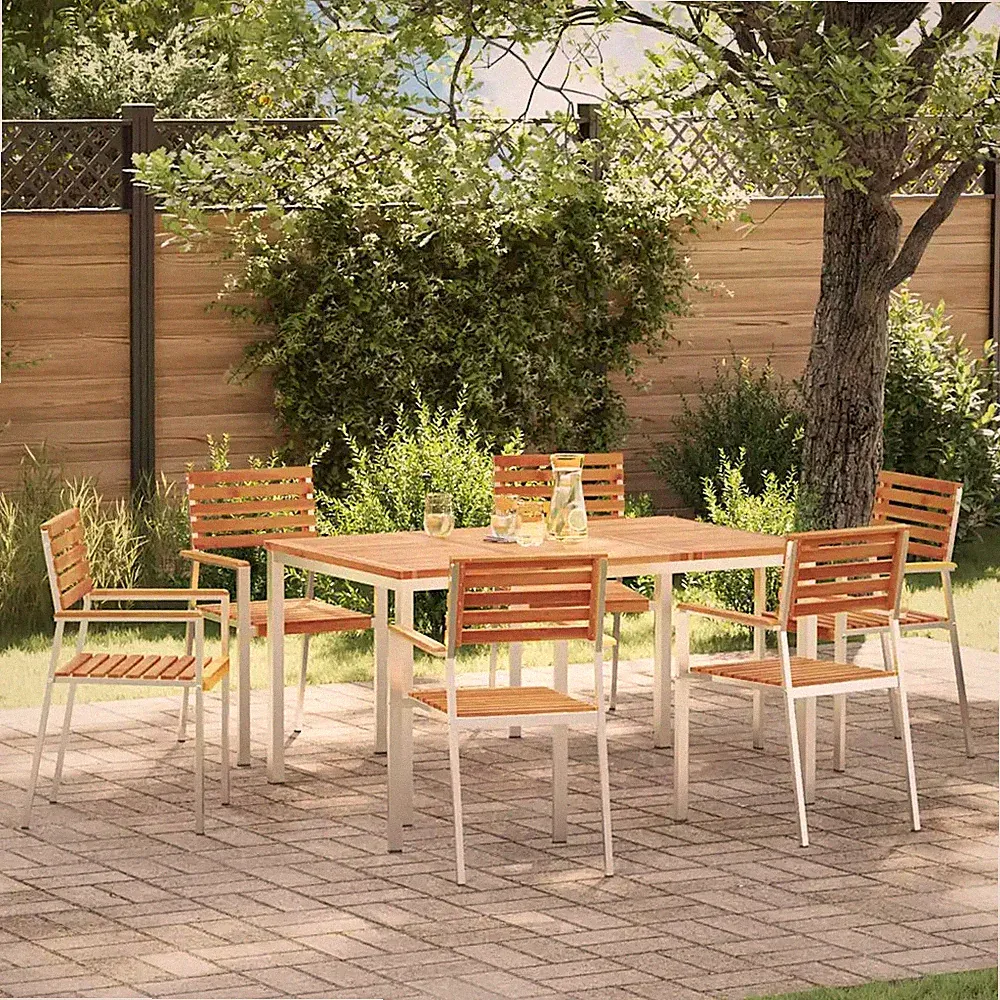Garten Essgruppe Gartenmöbel Modernes Esszimmer-Set Terrassenmöbel vidaXL