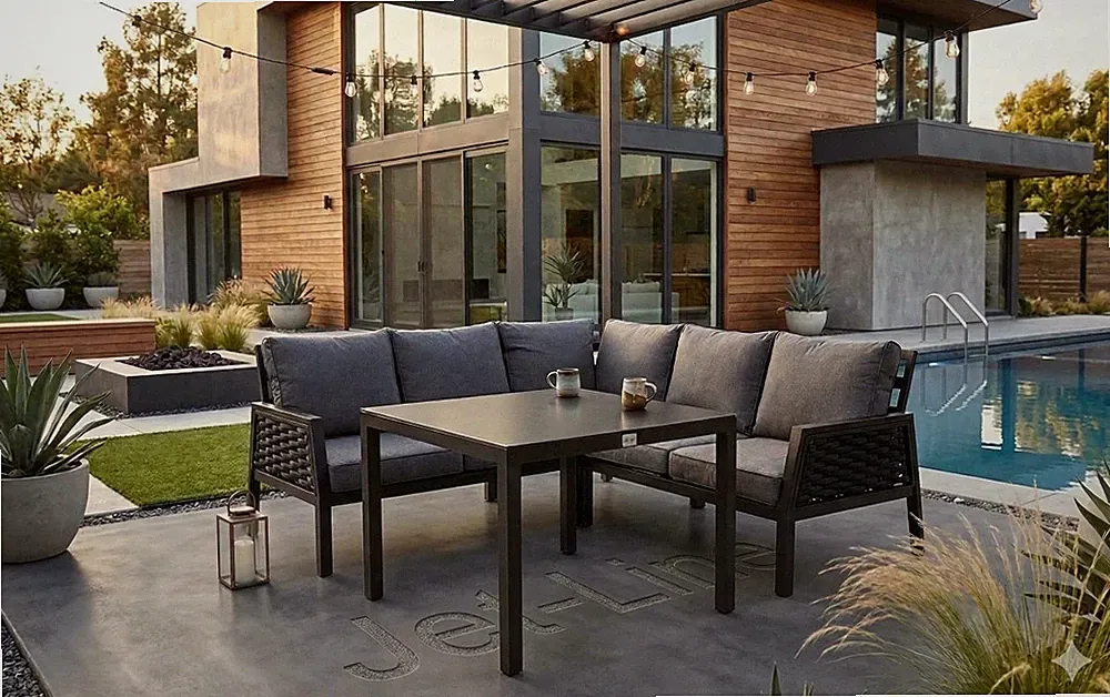 Garten Lounge Aluminium Terrassenmöbel Gartenmöbel Ariana Lounge Esstisch