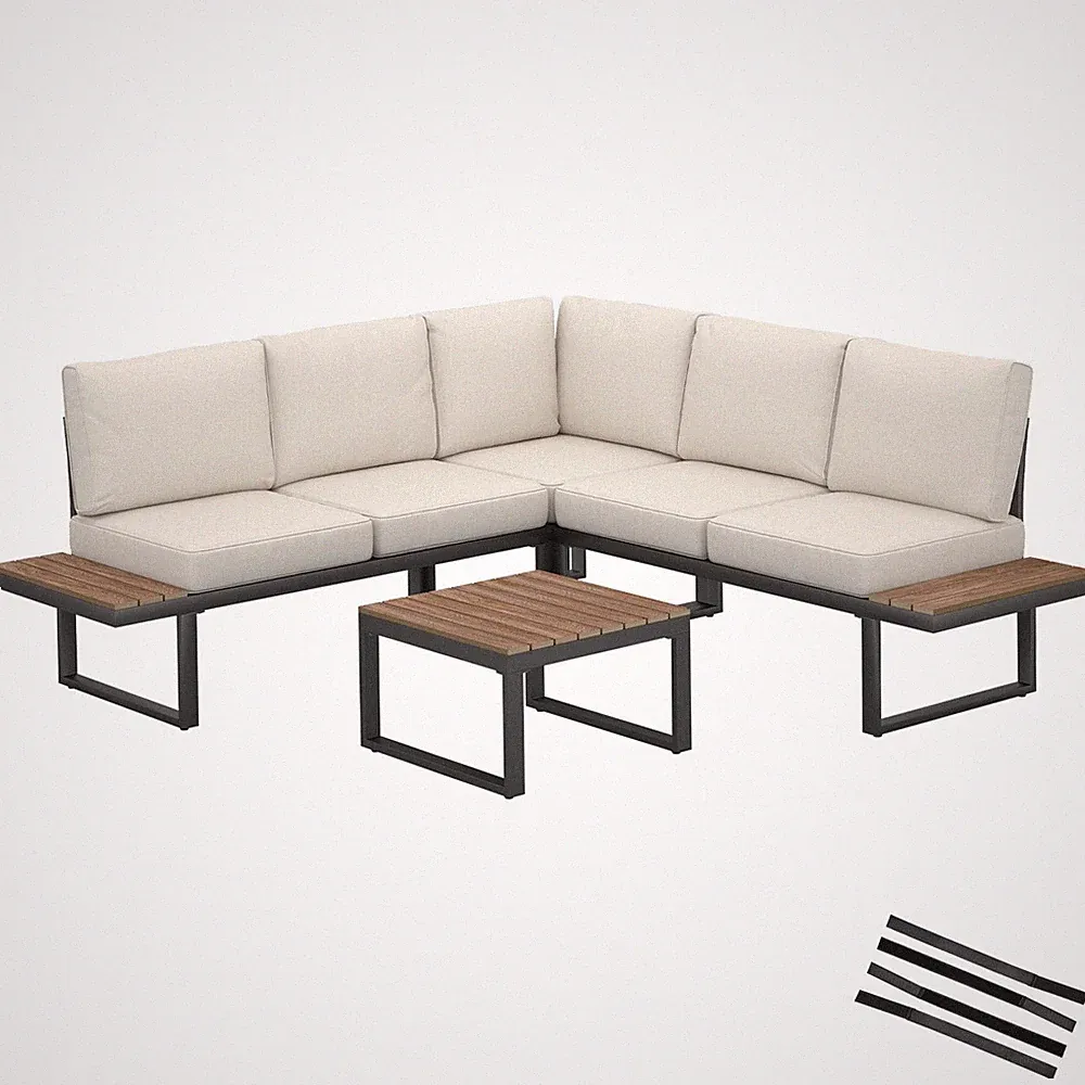 Garten-Lounge-Set 4-teilig Outdoor-Lounge Terrassenlounge Gartenmöbel Sitzgruppe