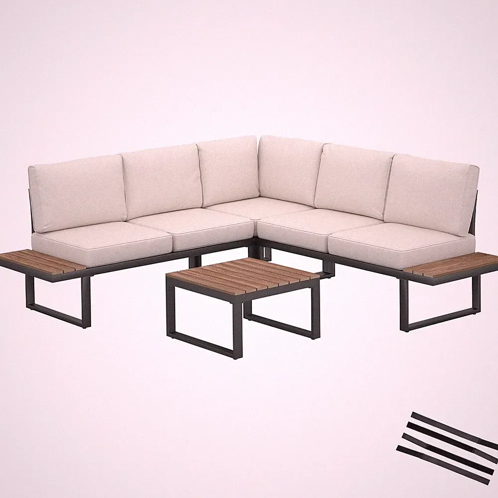 Garten-Lounge-Set 4-teilig Outdoor-Lounge Terrassenlounge Gartenmöbel Sitzgruppe