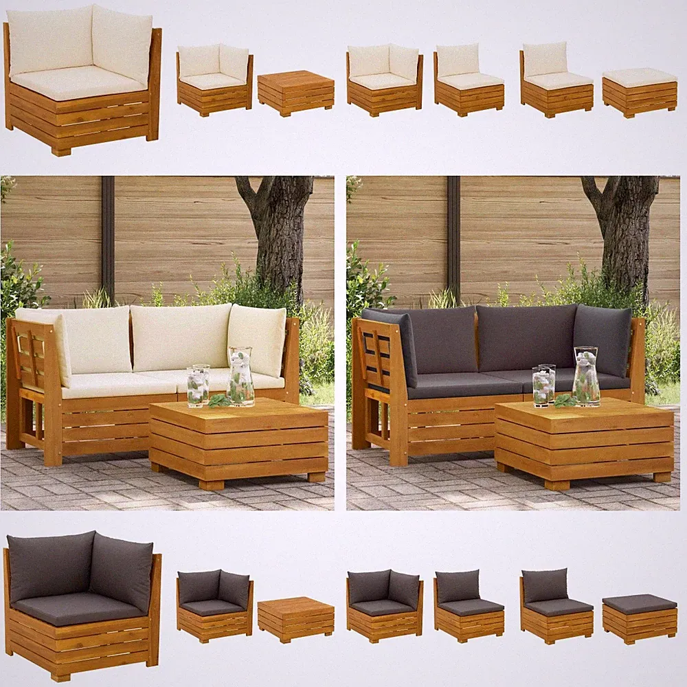 Garten-Lounge-Set Gartengarnitur Gartensofa Garten-Mittelsofa Sofa Gartenmöbel