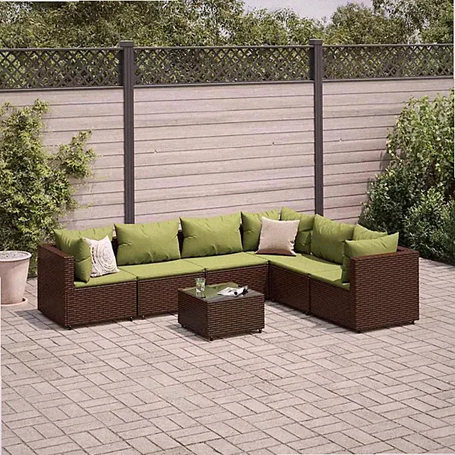 Garten Lounge Set Gartenmöbel Sofa Garnitur Sitzgruppe Poly Rattan vidaXL