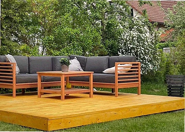 garten lounge set holz