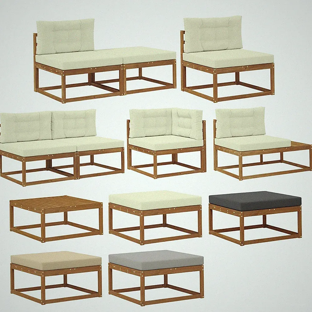 Garten Outdoor Lounge Sofa Set Sitzgruppen Balkonmöbel Gartenlounge Gartenmöbel