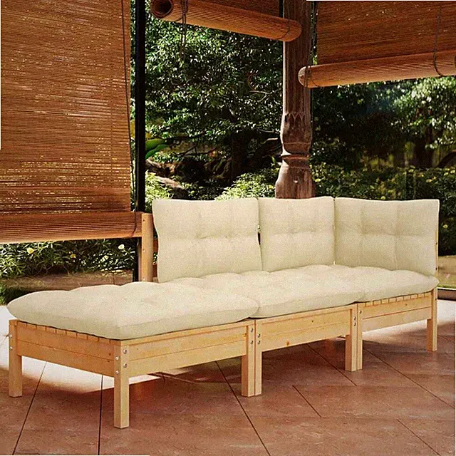 Garten Sitzgruppe Garten sofa Garten möbel Kissen Massivholz Garten Lounge set