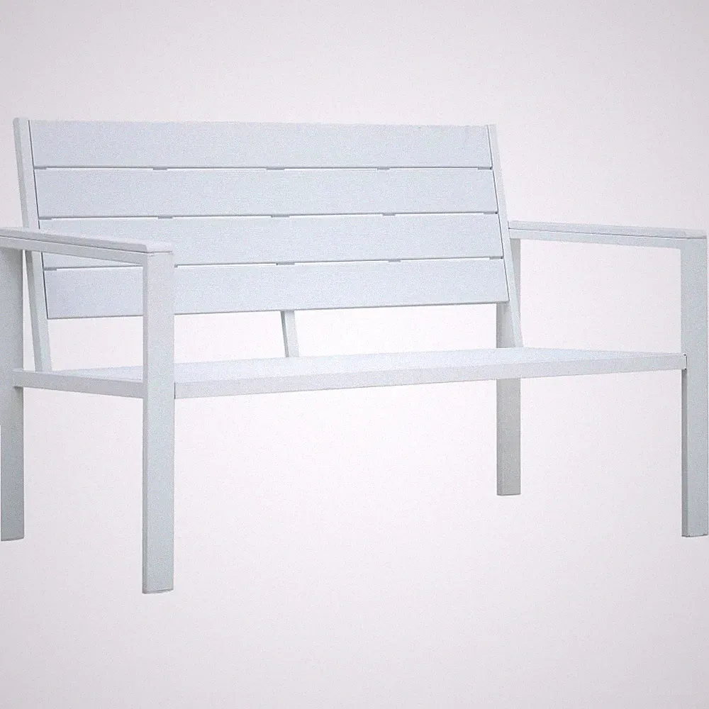 Gartenbank 120cm HDPE Holzoptik Sitzbank Parkbank Bank mehrere Auswahl vidaXL