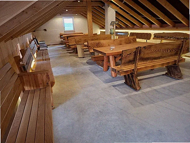 Gartenbank 3 Sitzer, Holz, für Terrasse und Balkon,rustikale Gartenbank