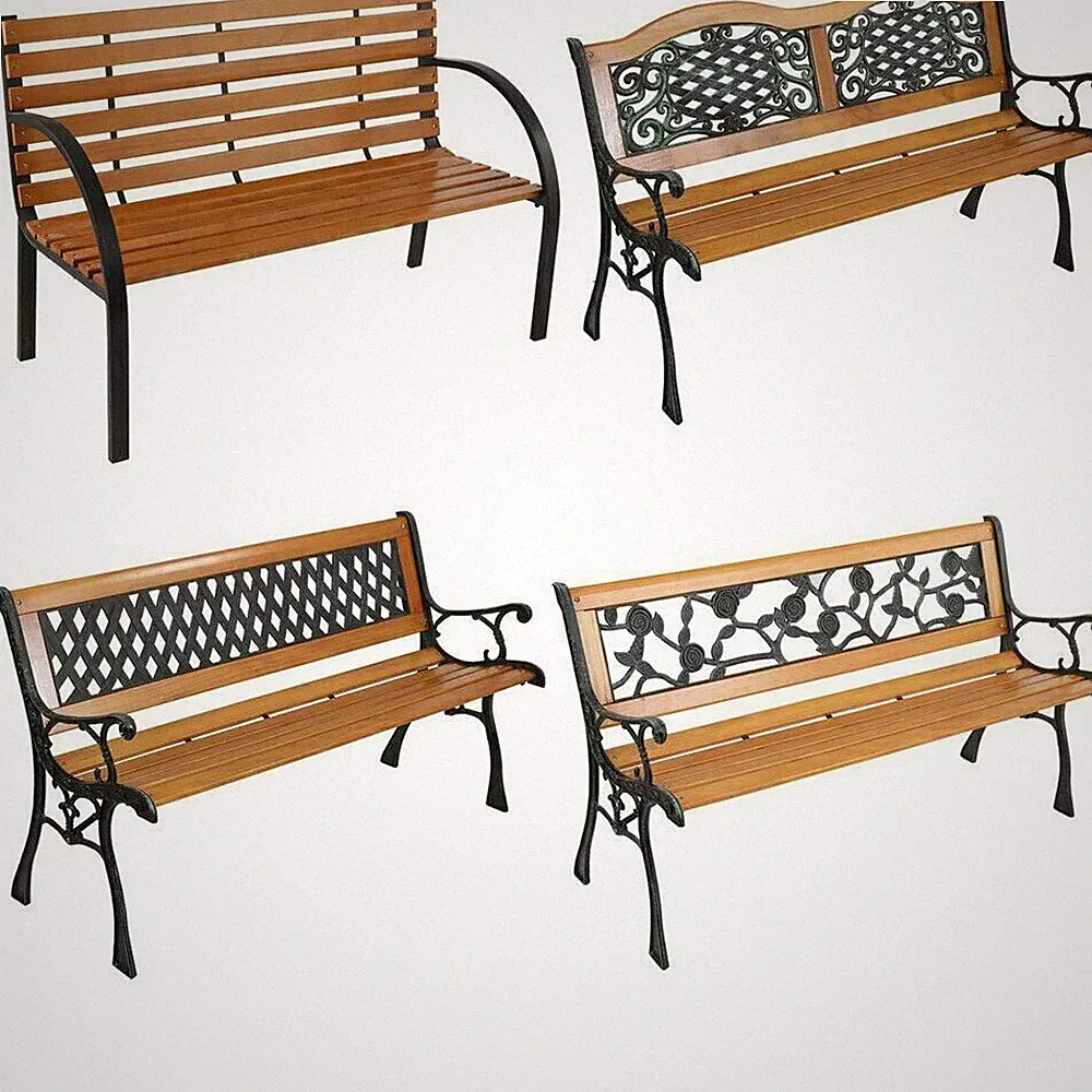 Gartenbank 3-Sitzer Sitzbank Parkbank Metall Bank Balkon Gartenmöbel Neu
