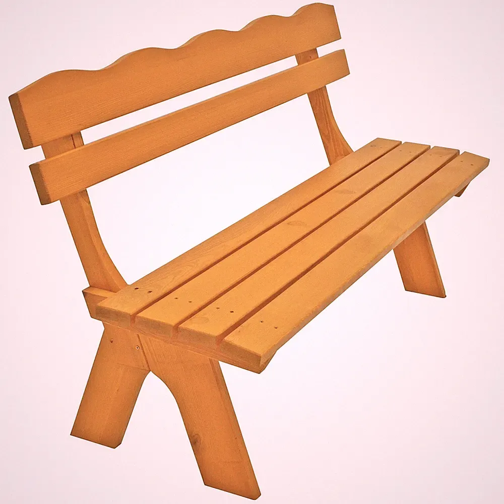 Gartenbank Holzbank Gartenmöbel Bank FREITAL 3-sitzer 150cm Kiefer Holz braun
