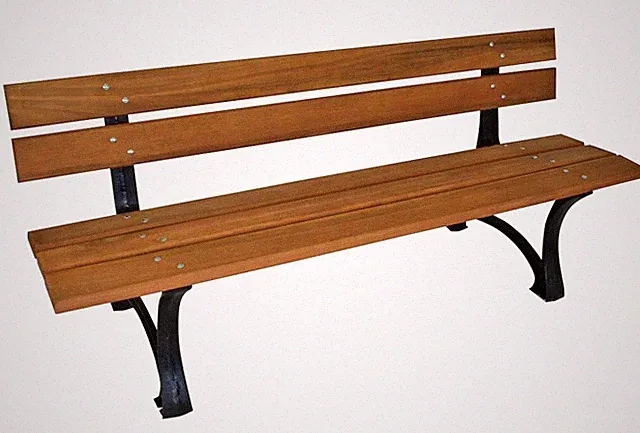 Gartenbank Parkbank Gussbank Gusseisenbank Bank LUZERN 180cm Holz Eukalyptus